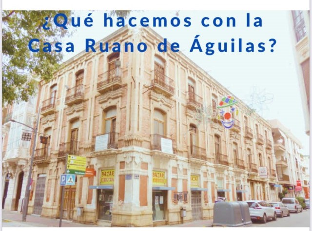 El Ayuntamiento lanza una encuesta para que la ciudadanía decida el uso de la Casa Ruano de Águilas