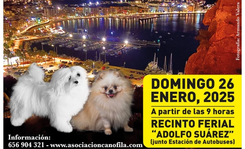 La Asociación Canófila Española celebrará una exposición canina en el recinto ferial de Águilas