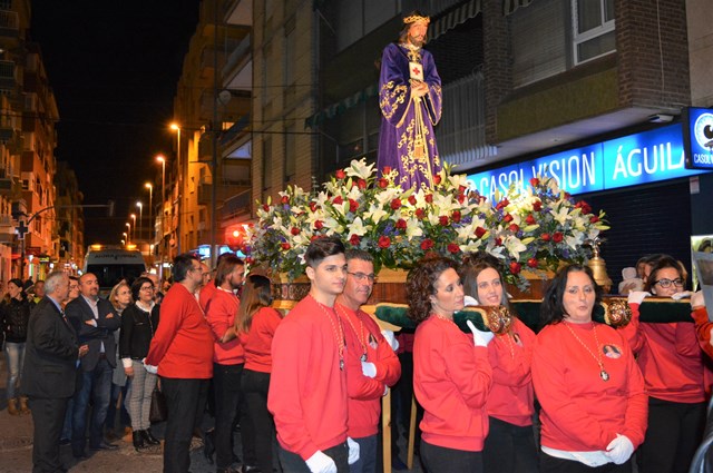 El Vía Crucis del Cautivo cumple once años procesionando en Águilas