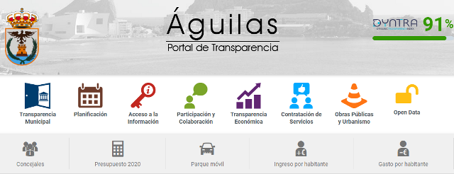 El Portal de Transparencia del Ayuntamiento de Águilas muestra las cartillas de vacunación de la corporación municipal