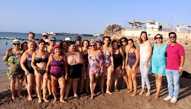 Concluyen los cursos estivales de Acuagym Playa organizados por el Patronato Deportivo Municipal de Águilas 
