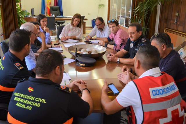 El Gobierno municipal coordina una reunión ante la fase de preemergencia activada en previsión de fuertes lluvias en Águilas