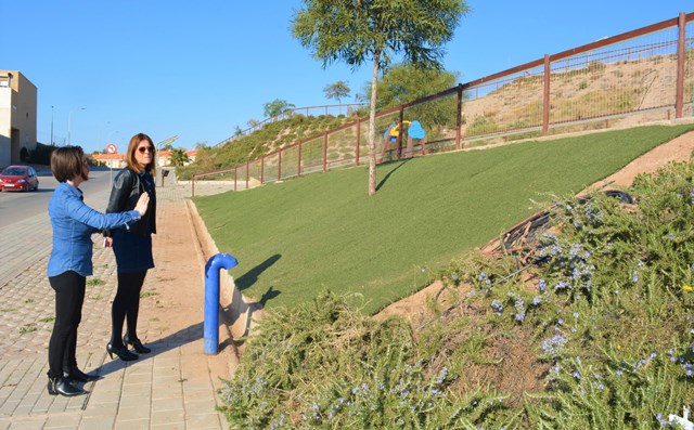 Comienzan los trabajos de mejora del parque Virgen de Fátima en Águilas 