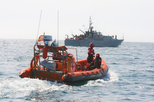 Ejercicios de salvamento en aguas de Águilas 