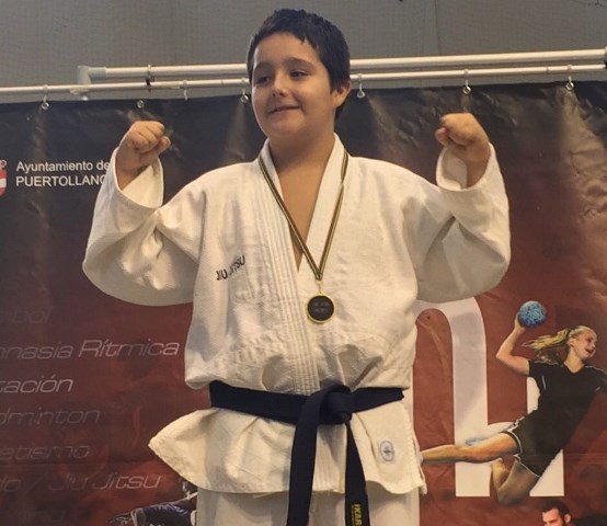 El aguileño Pablo Martínez, campeón de España benjamín de Jiu Jitsu