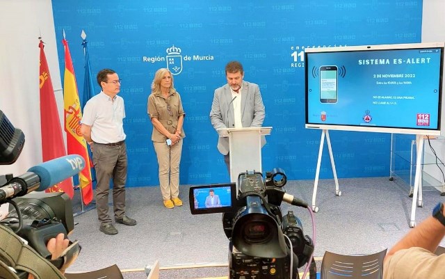 La Región de Murcia será la primera comunidad autónoma en probar el sistema de alerta 112 en los móviles de todo su territorio