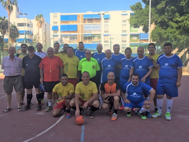 El fútbol sala une a integrantes de la ONCE y AFEMAC 