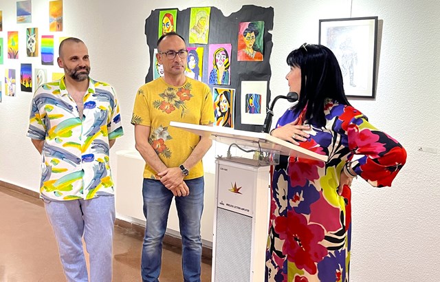 Alumnos de Expresión Artística del IES Alfonso Escámez exponen sus trabajos en la Casa de la Cultura de Águilas