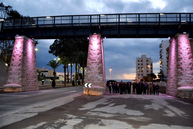 El Puente del Hornillo de Águilas se suma a la campaña mundial 'Light Up for Mito' para concienciar sobre las enfermedades mitocondriales