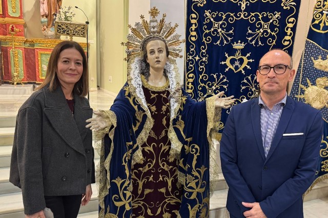 La Patrona de Águilas protagoniza una salida extraordinaria a la iglesia del Carmen