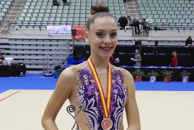 La aguileña Carolina Castillo consigue el bronce en el Campeonato de España Base Conjuntos de Gimnasia Rítmica