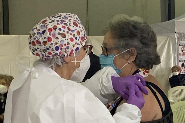 Esta semana finaliza la vacunación de los mayores de 80 años en Águilas