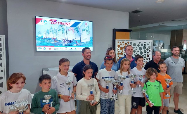 El CN Mar Menor consigue el primer puesto en todas las categorías del TAP Optimist Juan Montiel de Águilas