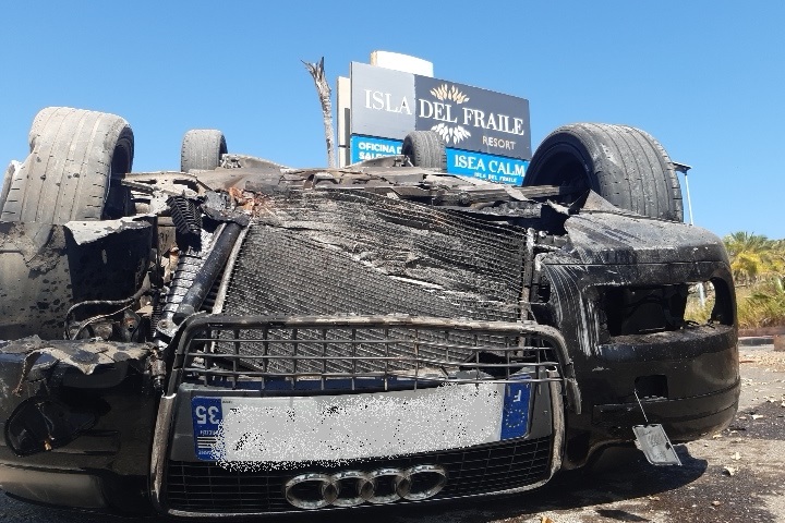 Trasladan al hospital a cuatro heridos en accidente de tráfico en Águilas