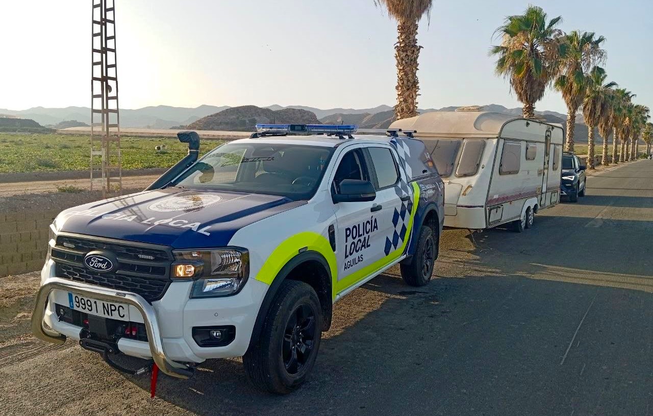 Recuperada una caravana sustraída en Águilas y detenido el presunto autor de los hechos